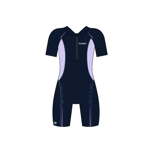 TOSWIM Купальники Подростки [Фиолетовый Shadow Радуга]