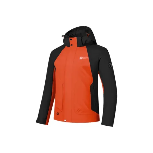 QIAODAN Красный Roast Оранжевый/черный Мужской Тренч