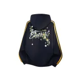 Темно-синий и желтые полоски