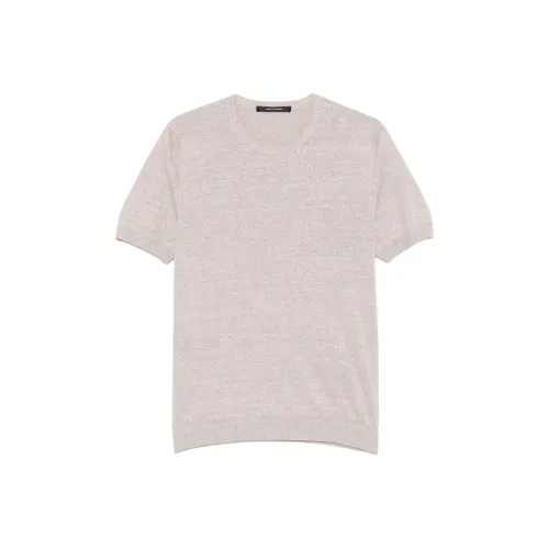 Tagliatore Бежевые Мужские Футболки