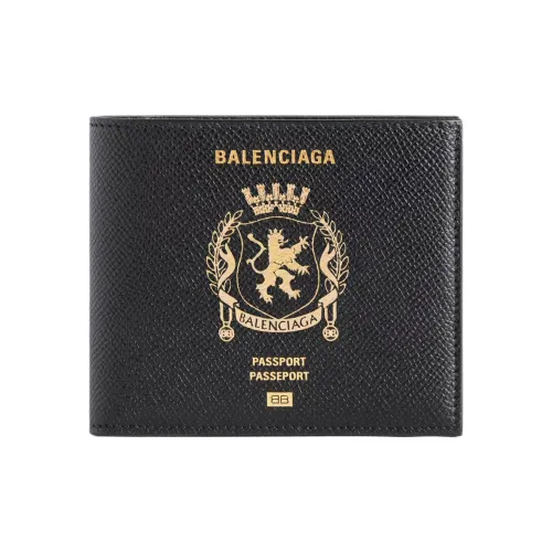 Balenciaga Телячья кожа Кошелек Мужской Черный