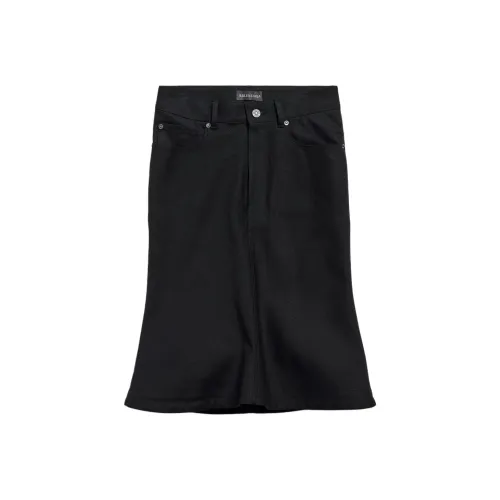 Balenciaga Denim Длинная Юбка Обычного Кроя Женская