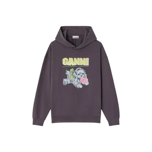 GANNI Серый Женский Свитшот