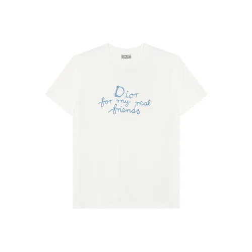 DIOR Белая Мужская T-Рубашка