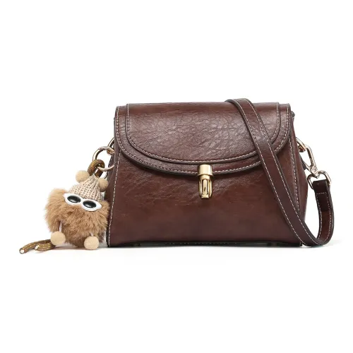 TUCANO Сумка через плечо из ПУ (полиуретана) кожи обычная женская темный кофейный