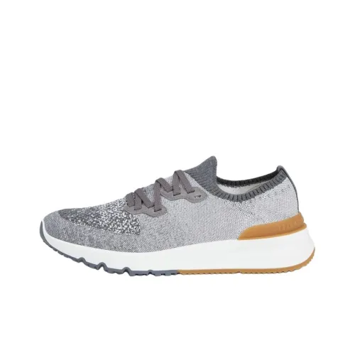 BRUNELLO CUCINELLI Низкий топ Повседневная обувь Мужской Серый