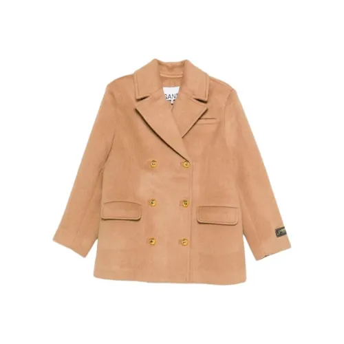 GANNI Коричневый Женские Куртки