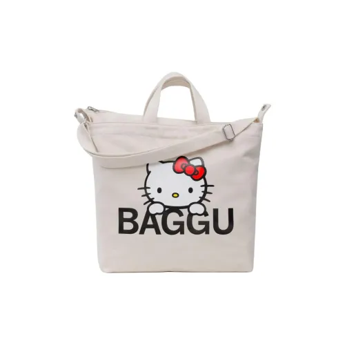 Санрио Baggu Коллаборация Переработанный хлопок Холст Сумка Женская Белая