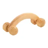 [Четырехколесный инструмент для массажа ногтей] Деревянное массажное устройство