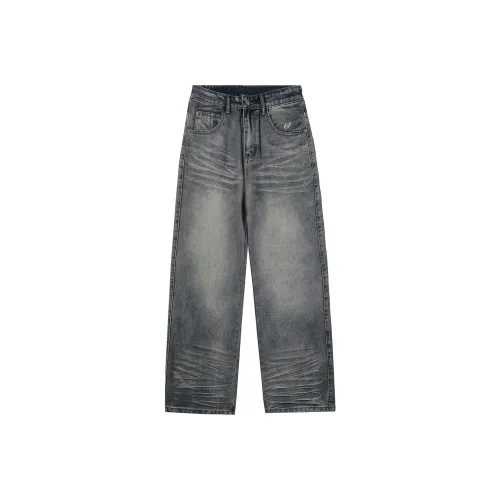 PIYOPIYO Ностальгический синий унисекс джинсы