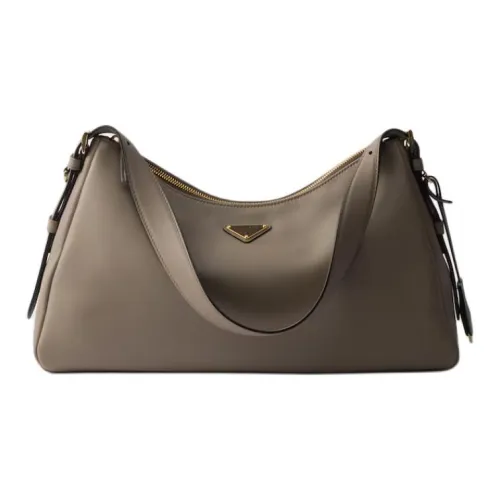 PRADA Aimee Кожа Сумка через плечо Большая Женская Глина