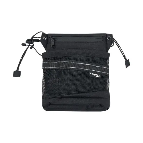 Saucony Ткань Курьерская Сумка Сумка через плечо Унисекс Глубокий Черный