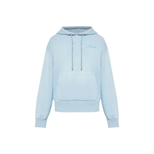 AMIRI Светло-Синие Мужские Свитшоты