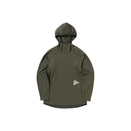 And wander Collaboration FW25 Dry Джерси LS Толстовка Hoodie Унисекс