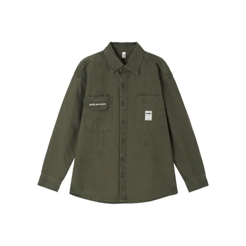 EPTISON Армейский зеленый Унисекс Рубашки