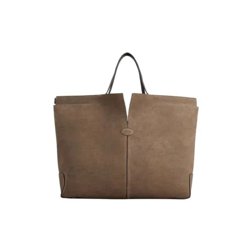 TOD'S DI Спилок коровья кожа сумка для покупок сумка большой мужская коричневая