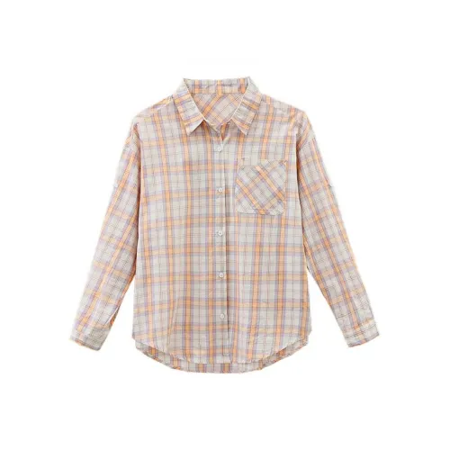 AURORA DIARY Фиолетовая клетка Женские рубашки