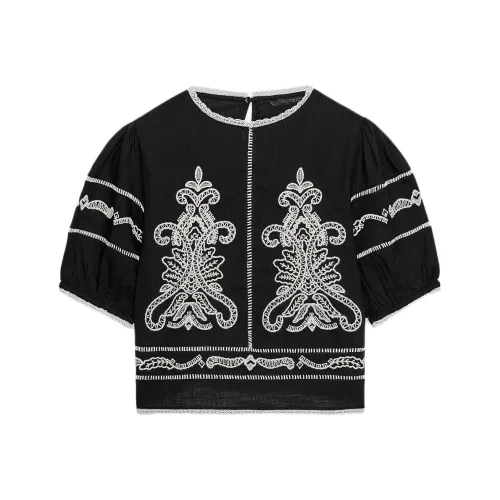 ZARA ZW Series Черные Женские Рубашки