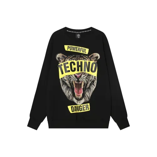 TCH Черная основа с золотым логотипом Унисекс Свитшоты