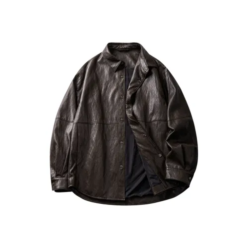 HZWH Мужские кожаные куртки