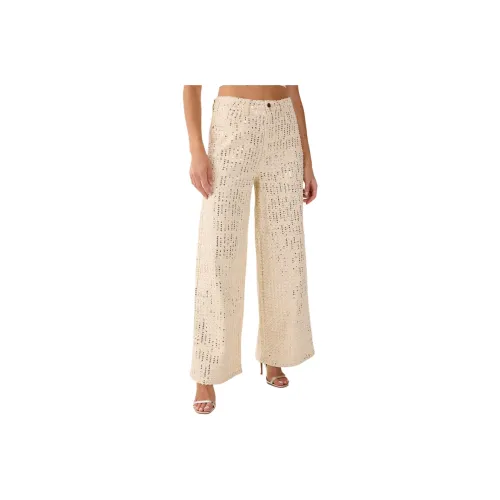 NASTY GAL Джинсы из денима с блестками широкие штаны женские