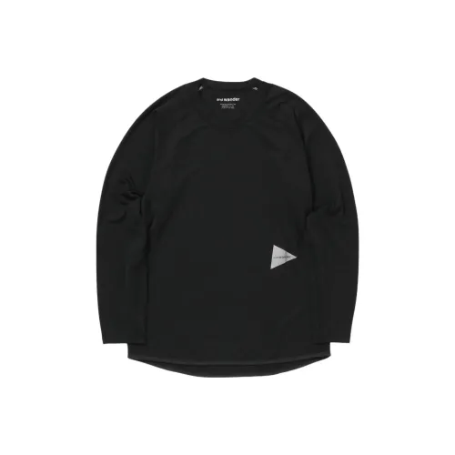 And wander Collaboration FW25 Dry Джерси Реглан LS T Рубашка Унисекс