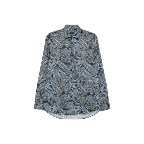 ETRO Мужские Синие Рубашки