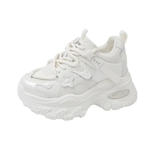 Wooden Rabbit Амортизация устойчивый к истиранию увеличенная высота низкий топ кроссовки с толстой подошвой женские