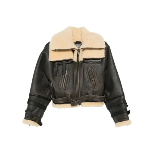 R13 FW25 Кожа Куртка Женские