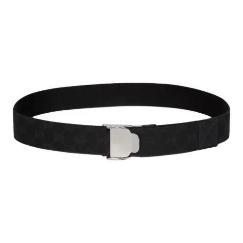 GUCCI Canvas Ремень Мужской Черный Ширина 4CM