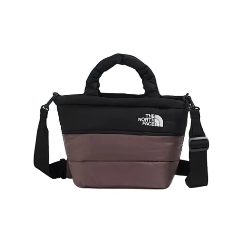 The North Face Nuptse Переработанный Нейлон Плечевая Сумка Сумка Мини Женский Рыжевато-Коричневый Кварц и Черный