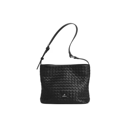 Miao Di Sheepskin Сумка через плечо Стандартная Унисекс Полночь Черный