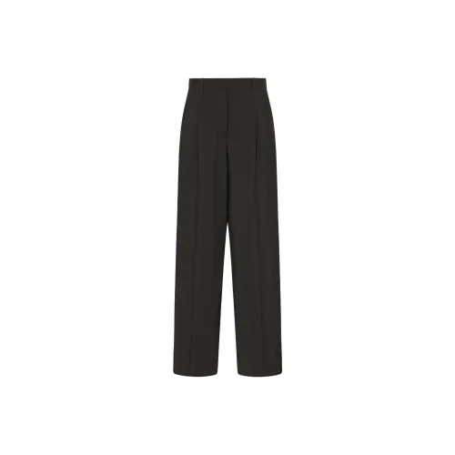 THE ROW Темно-коричневые женские брюки-костюм