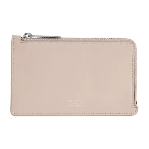 Balenciaga Телячья кожа Картхолдер Женские Кунжут Семена Замша Кожа Розовая