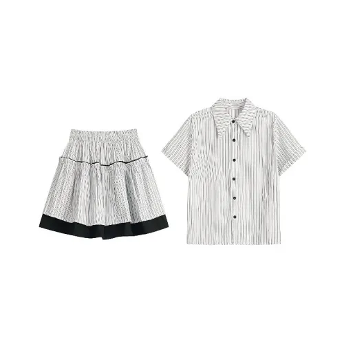 MUQINGQING Белый Женские Комплекты с Юбкой