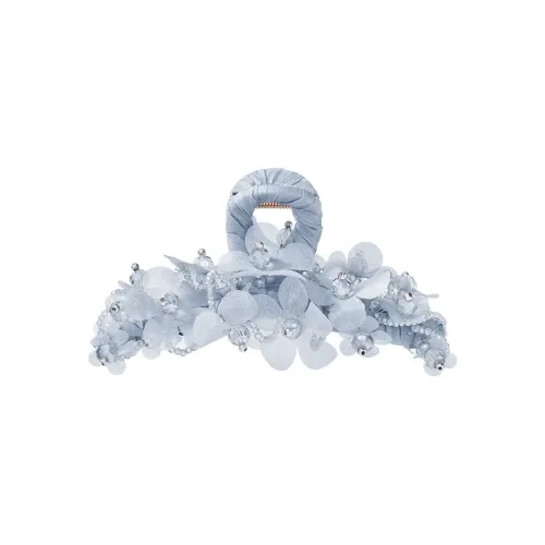 ROYALSASA Шелковый шифон искусственный кристалл заколки для волос женские