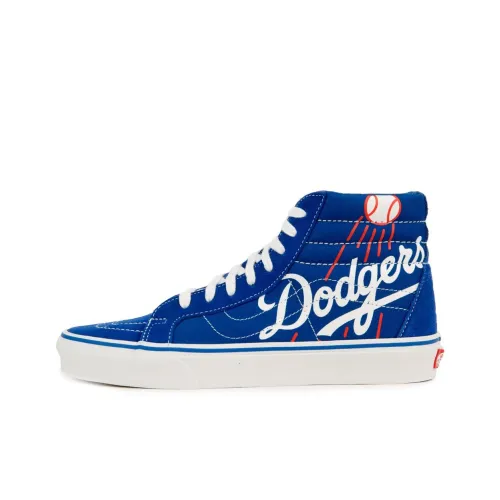 Mlb Base Logo x VANS Sk8 Hi Высокие Кроссовки для скейтбординга Унисекс Синие