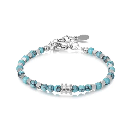 DH7 Синий Бирюзовый Браслеты из нержавеющей стали Унисекс