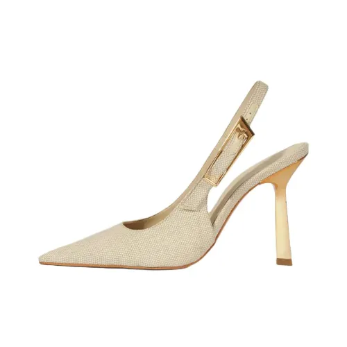 Schutz Ciara Нестандартный каблук Высокие каблуки 10,5 см Женские Бежевый