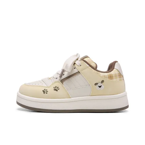 Lovely You Устойчивый к истиранию Легкий And Дышащий Низкие Кроссовки для скейтбординга Женские Желтые