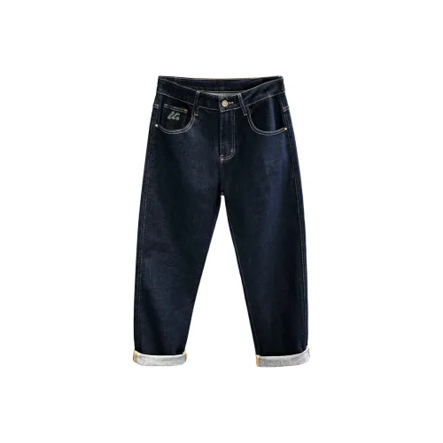 YGQPZHZ Винтажные синие мужские джинсы