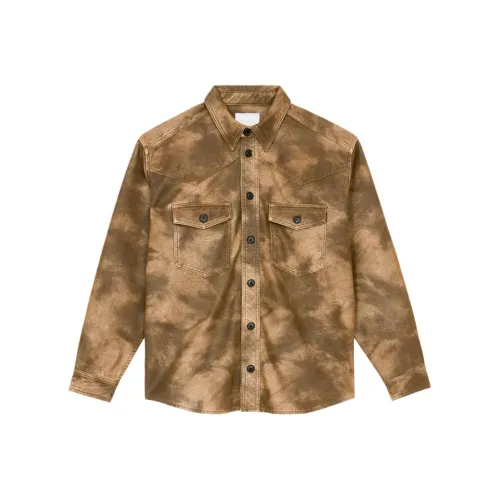 ISABEL MARANT Коричневый Мужские Рубашки