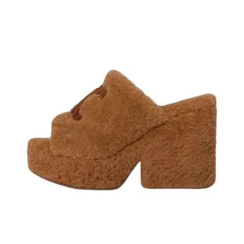 Celine Слипоны Женские Коричневый