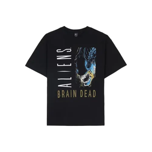 Brain Dead co-brand x Нерегулярная форма Коллаборация SS25 T-рубашка Унисекс