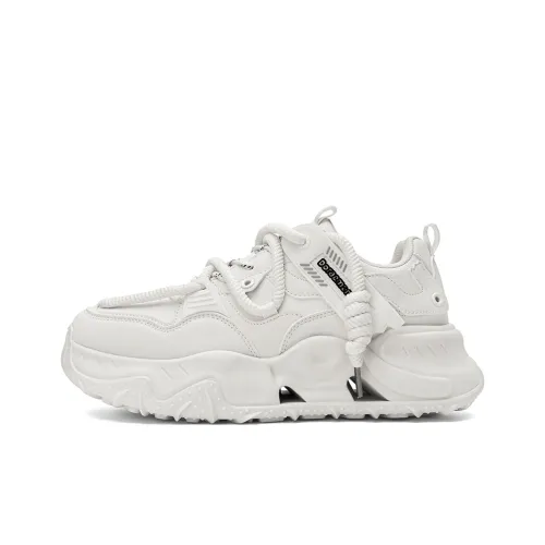 DoraemonA Низкий топ толстая подошва кроссовки мужские