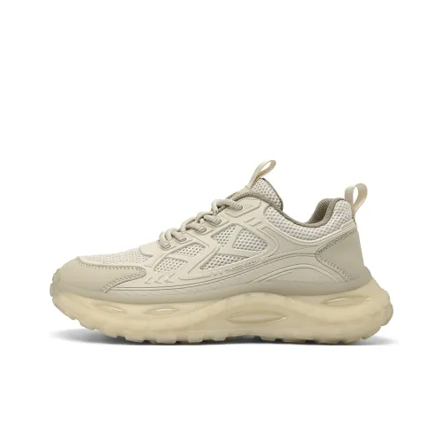 HLA THREE Центральная часть Устойчивая к истиранию Увеличение высоты Низкий Топ Кроссовки с толстой подошвой Мужские