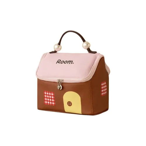 YUNNA Cute Little House Сумка с большой вместимостью косметичка сумка для туалетных принадлежностей переносная многослойная для хранения