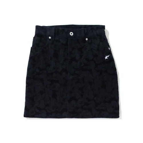 A BATHING APE Темно-синий, женский, повседневный, короткий, мини-юбка