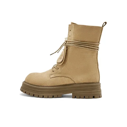 TOOMANYSHOES Wheat Wave Какао Короткий Мартин Boot Женские