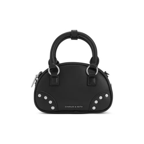 CHARLES KEITH ПУ (полиуретан) Ручная сумка Сумка через плечо Маленькая Женская Черная